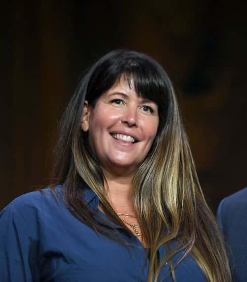 Patty Jenkins speaks onstage at CinemaCon 2021 An Industry Think Tank: The Big Screen is Back at Caesars Palace during CinemaCon, the official convention of the National Association of Theatre Owners, on August 26, 2021, in Las Vegas, Nevada.