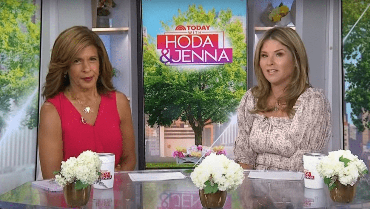 'Today' Hoda Kotb and Jenna Bush Hager tries famous TikTok aging filter (@today/YouTube)
