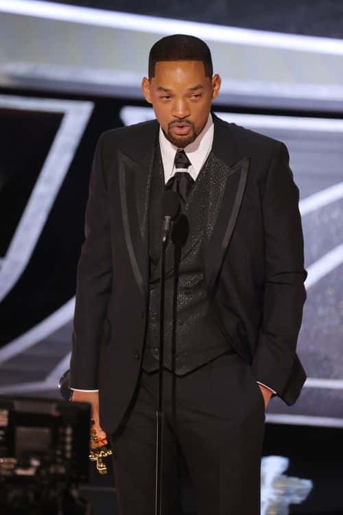 Will Smith accepts the Actor in a Leading Role award for ‘King Richard’ onstage during the 94th Annual Academy Awards at Dolby Theatre on March 27, 2022 in Hollywood, California. (Photo by Neilson Barnard/Getty Images)