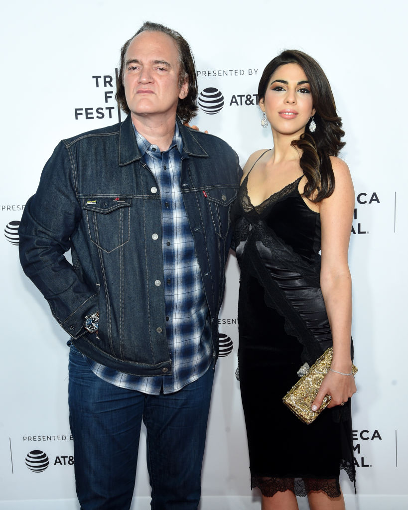 Director Quentin Tarantino and Model Daniella Pick attend the 'Reservoir Dogs' Screening during 2017 Tribeca Film Festival on April 28, 2017 in New York City. (Photo by Jamie McCarthy/Getty Images for Tribeca Film Festival)
