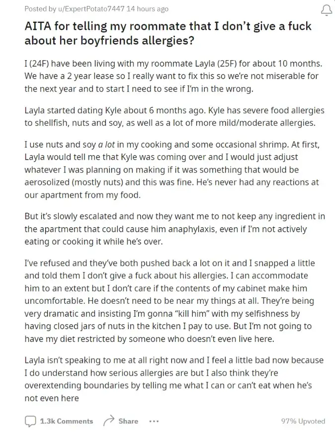 Reddit post (Reddit)