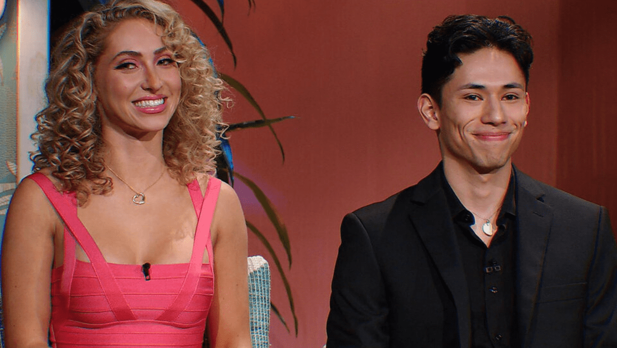 Edgar De Santiago and Gillian Lieberman on 'Temptation Island' Season 4 (USA Network)