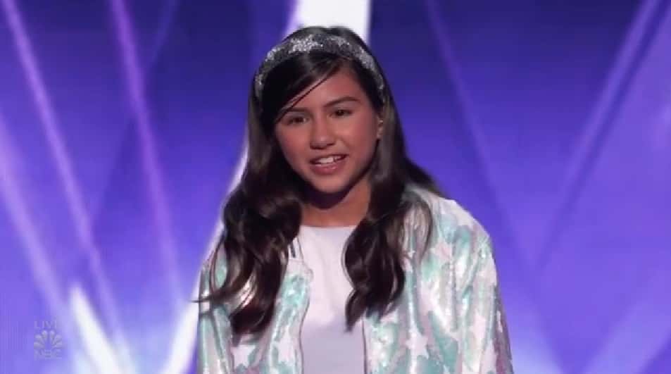 Madison Taylor Baez on 'America's Got Talent' (NBC)