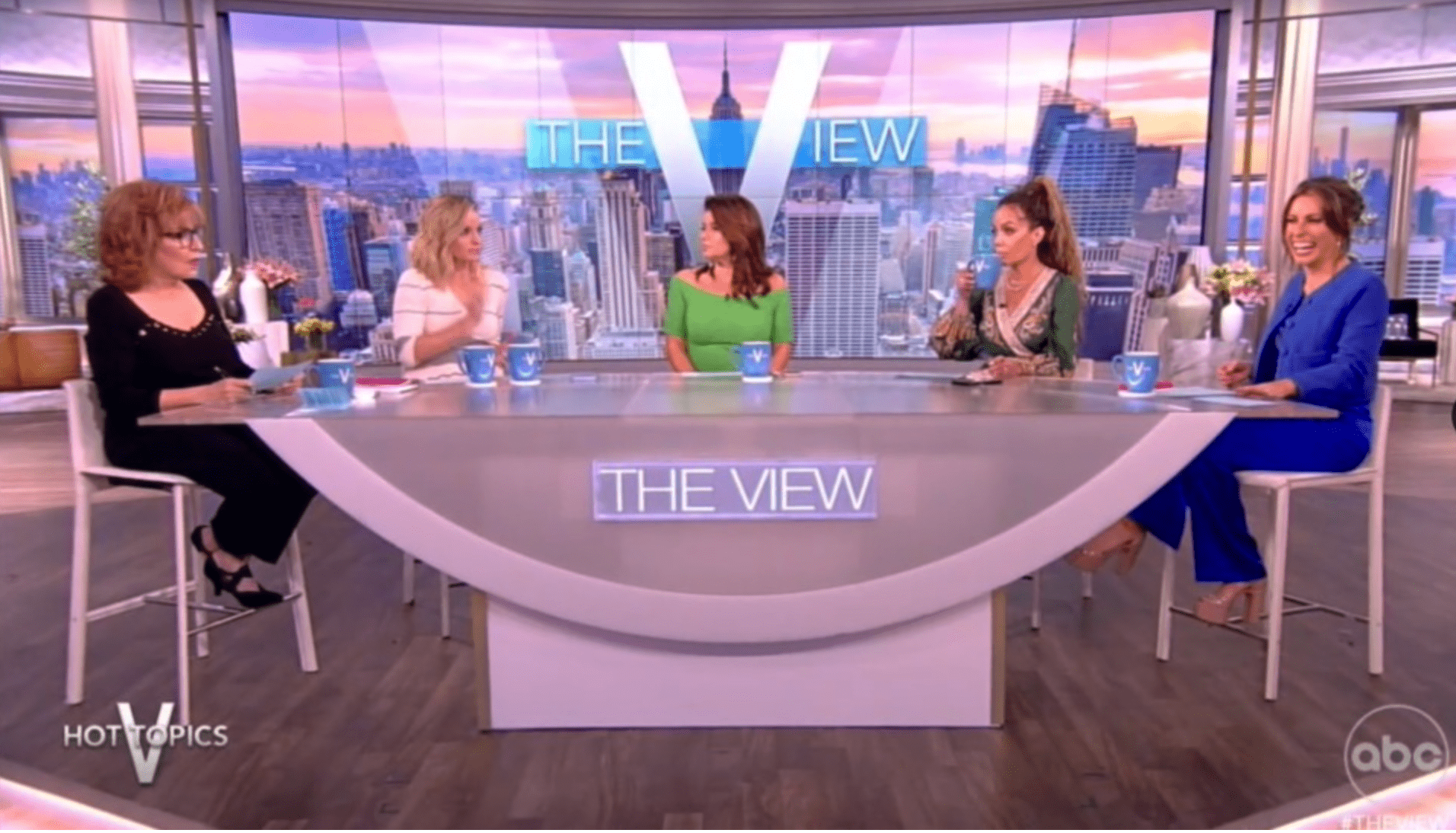 Joy Behar, Sara Haines, Ana Navarro, Sunny Hostin and Alyssa Farah Griffin discussed Roe v Wade on 'The View' (ABC)