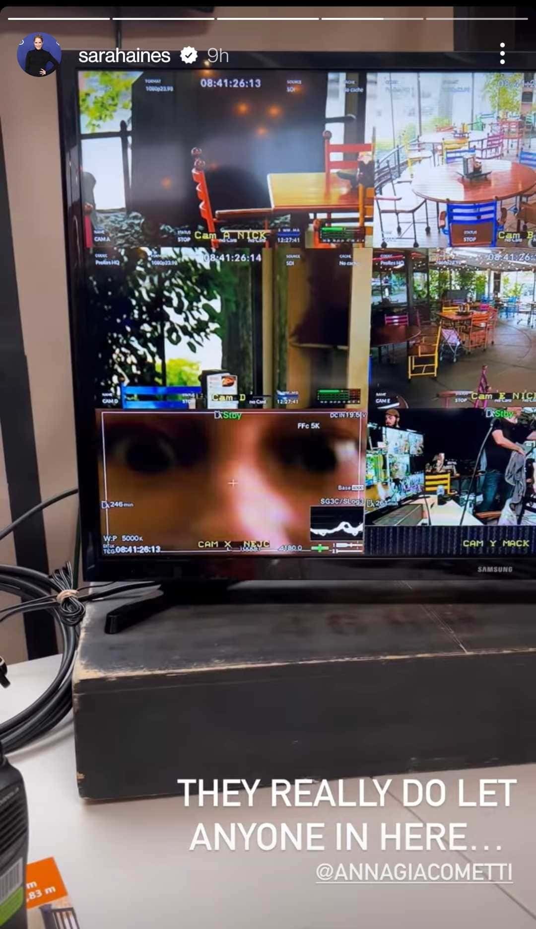 Sara Haines teases fans with a video of mysterious set (Instagram/@sarahaines)