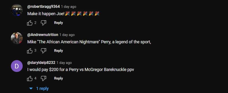 Several users took to the comment section to express their excitement (PowerfulJRE/YouTube)