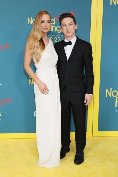 Jennifer Lawrence and Andrew Feldman attend Sony Pictures' 