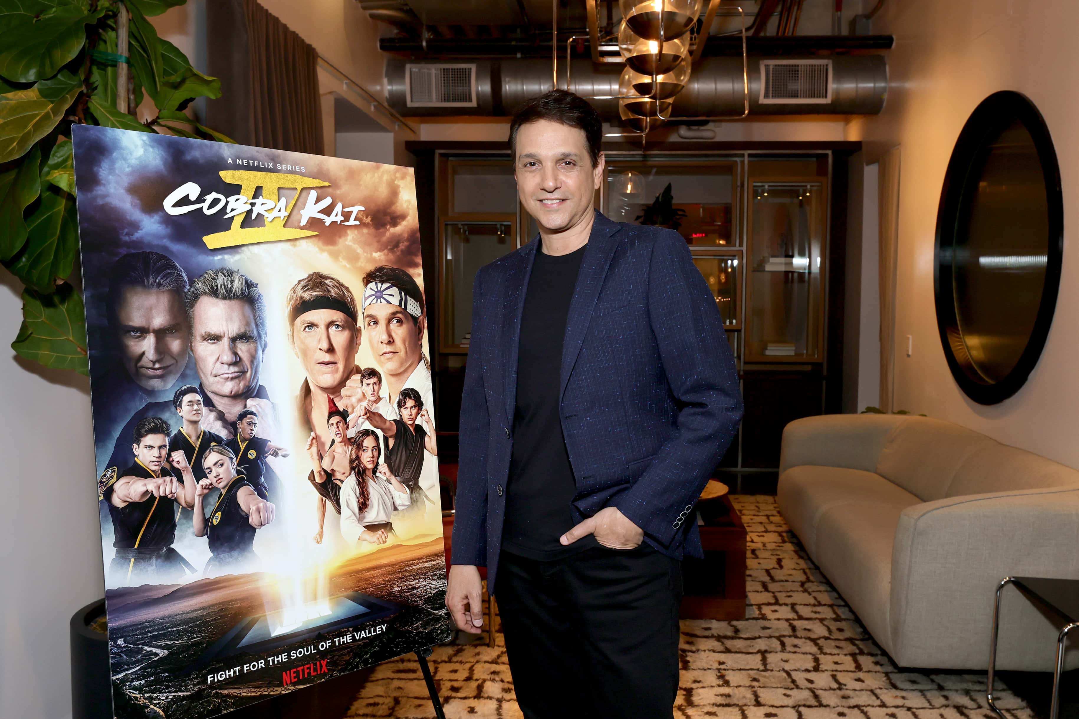 Ralph Macchio attends the Netflix Cobra Kai ATAS Official Panel at NeueHouse Los Angeles on May 08, 2022 in Hollywood, California.