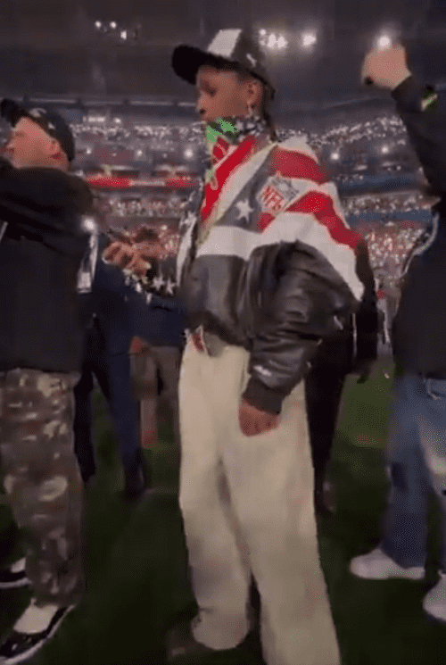 ASAP Rocky at Super Bowl LVII (FOX)