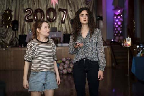 Emily Browning and Megan Smart in a still from 'Class of 07' (Amazon Prime Video)