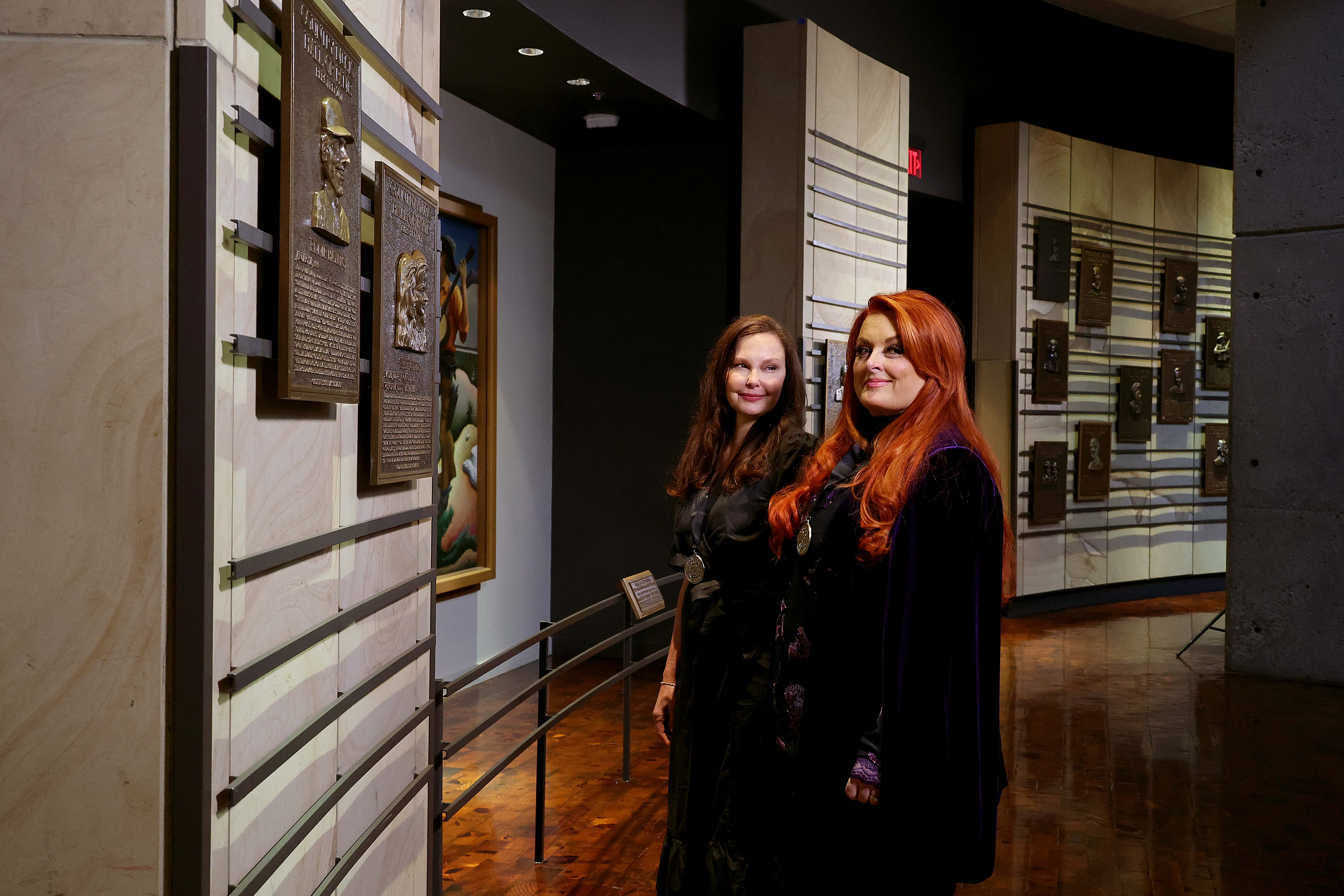 (L-R) Ashley Judd and inductee Wynonna Judd attend the class of 2021 medallion ceremony at Country Music Hall of Fame and Museum on May 01, 2022 in Nashville, Tennessee.