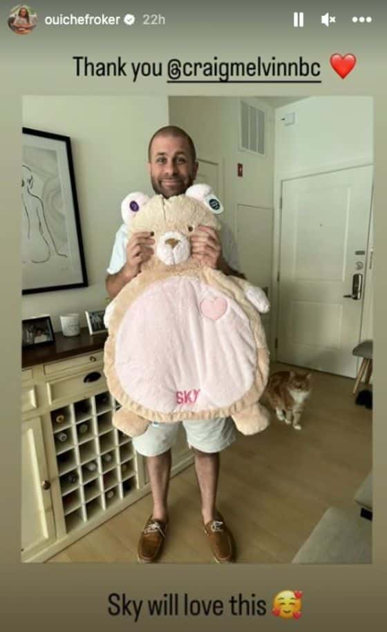 Al Roker's daughter Courtney Laga Roker thanks Craig Melvin for sweet surprise (@ouichefroker/Instagram)