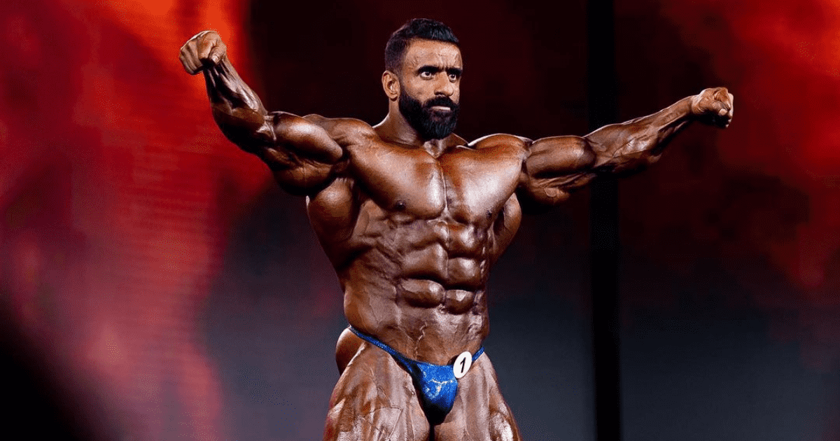 Hadi Choopan won the 58th Mr&nbsp;Olympia Men's Open contest in 2022 and received a $400,000 award (Instagram/hadi_choopan)