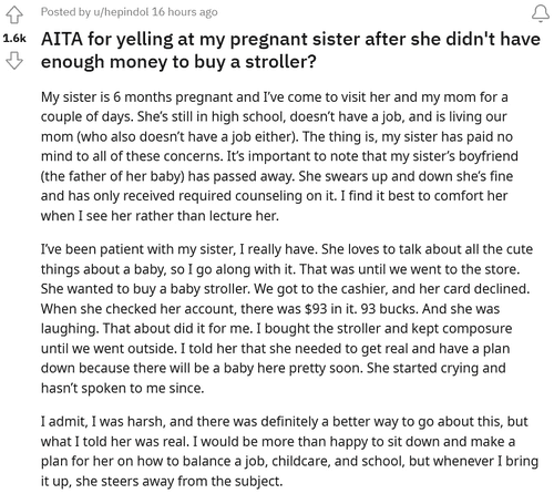 Reddit post (Reddit)