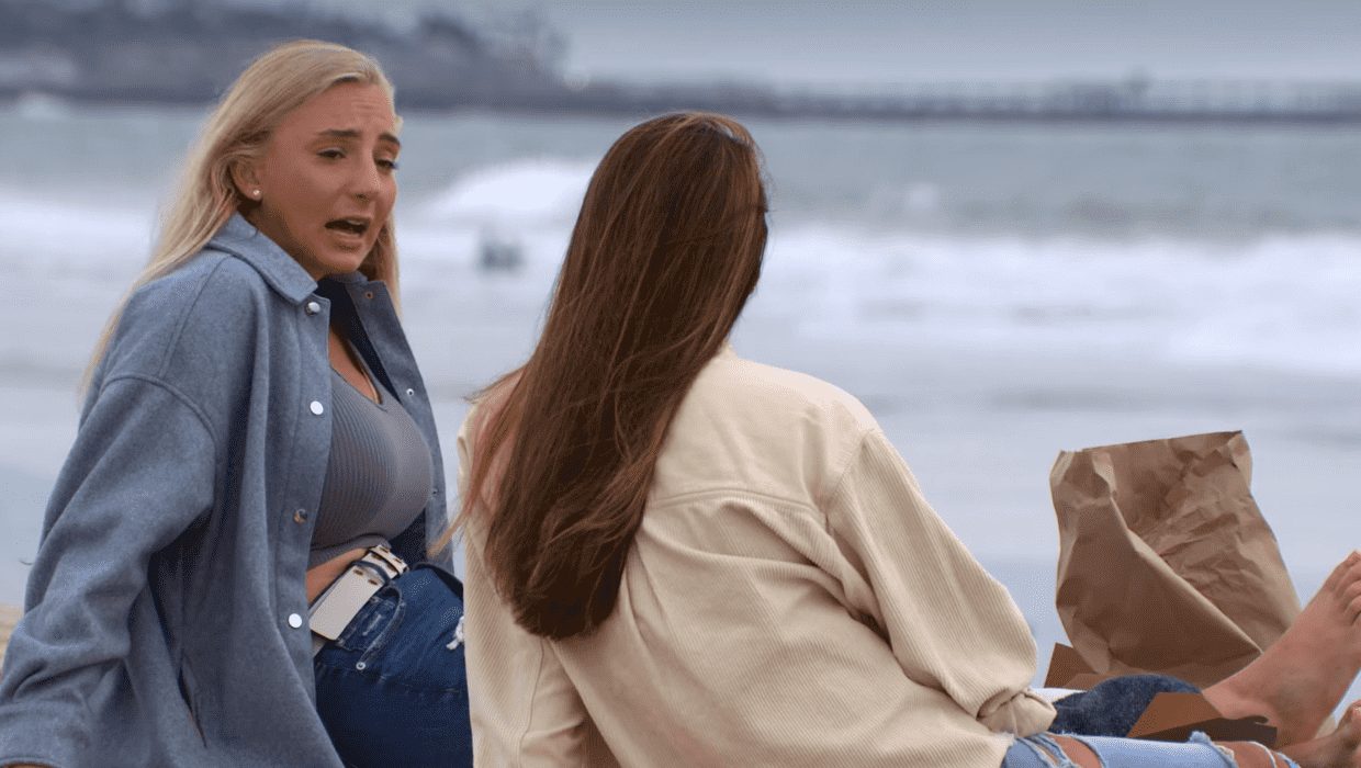 'The Ultimatum: Queer Love' couple Lexi Goldberg and Rae Cheung talking (Netflix)