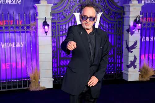 Tim Burton attends the world premiere of Netflix's 