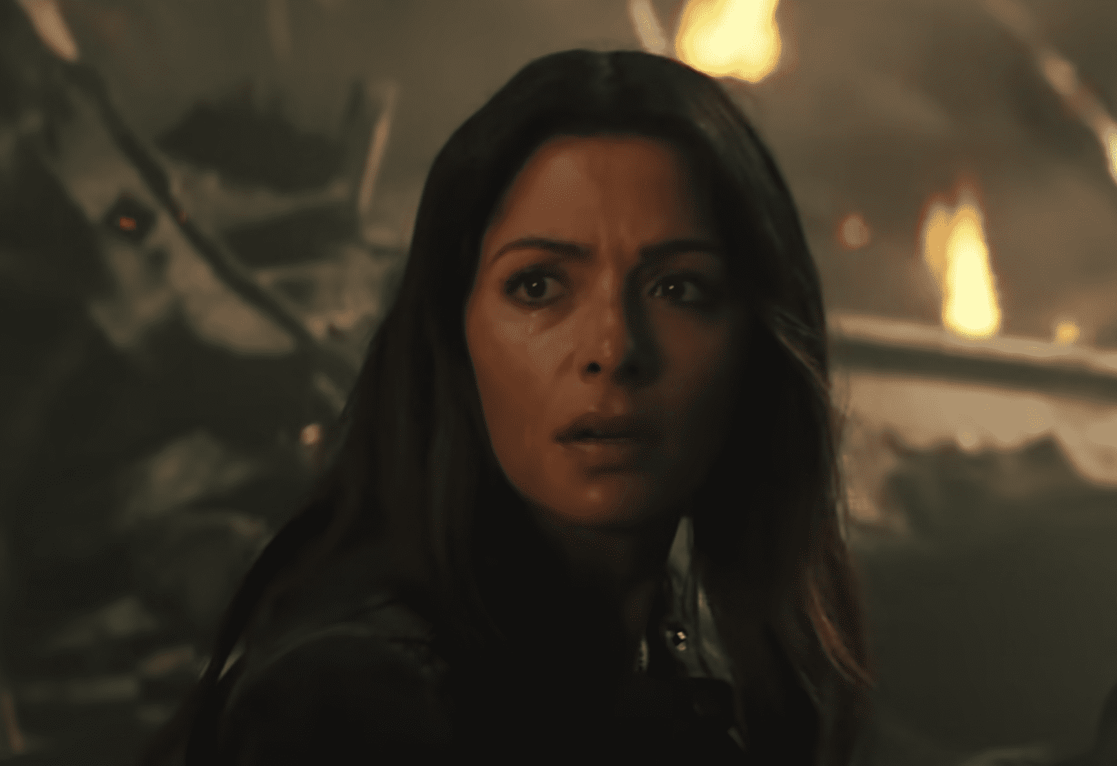 Sarah Shahi as Isis in a still from 'Black Adam' (WB/YouTube)