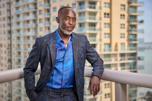 Michael K. Williams is seen in his award show look for the 27th Annual Screen Actors Guild Awards on March 31, 2021 in Miami, Florida. Due to COVID-19 restrictions the 2021 SAG Awards will be a one-hour, pre-taped event airing April 4 on TNT and TBS.