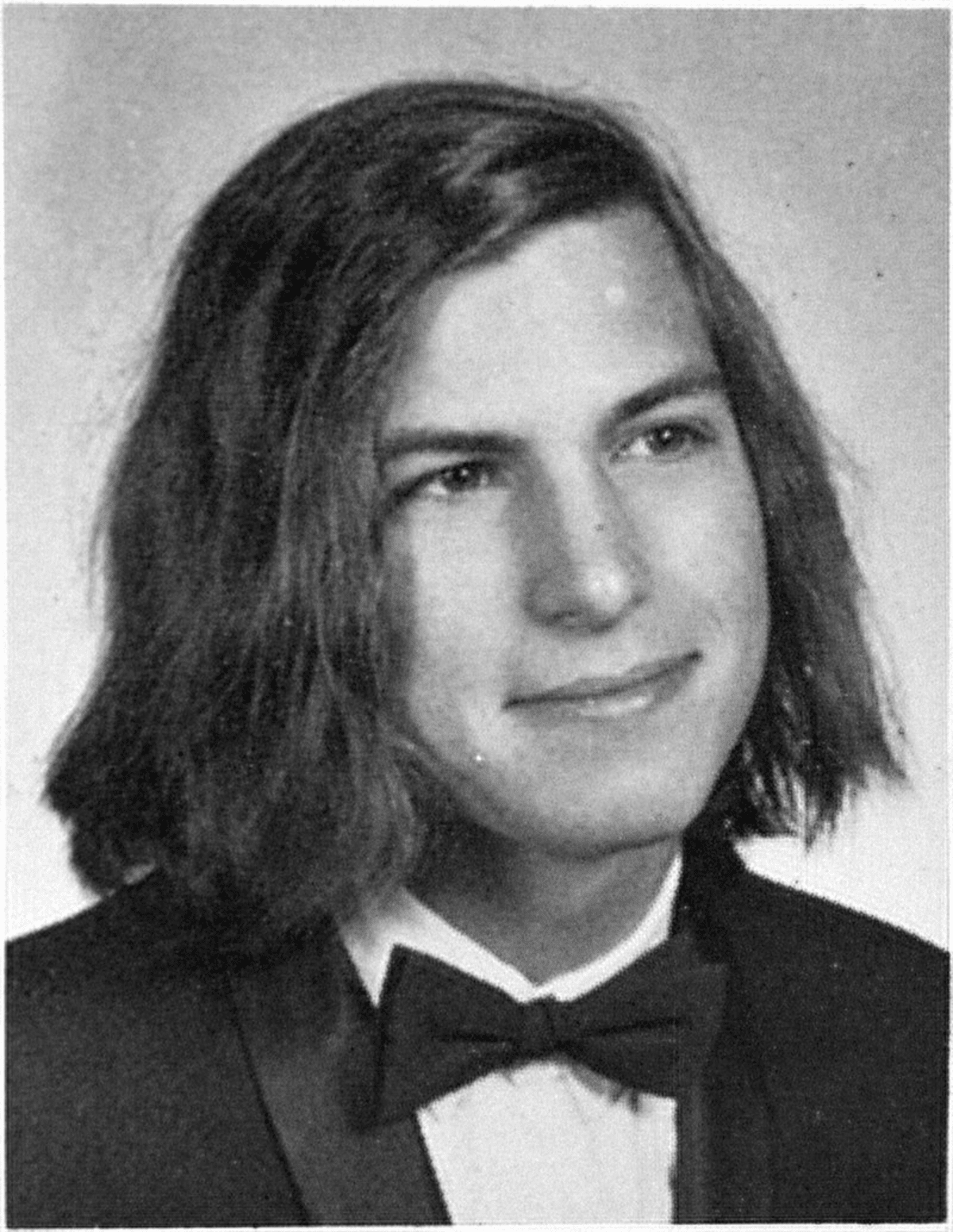 Steve Jobs in the 1972 edition of the Pegasus yearbook produced by Homestead High School (Homestead High School/ Wikipedia Commons)