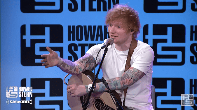 The singer has now opened up about how influential eminem's records were on The Howard Stern Show (thehoewardsternshow/YouTube)