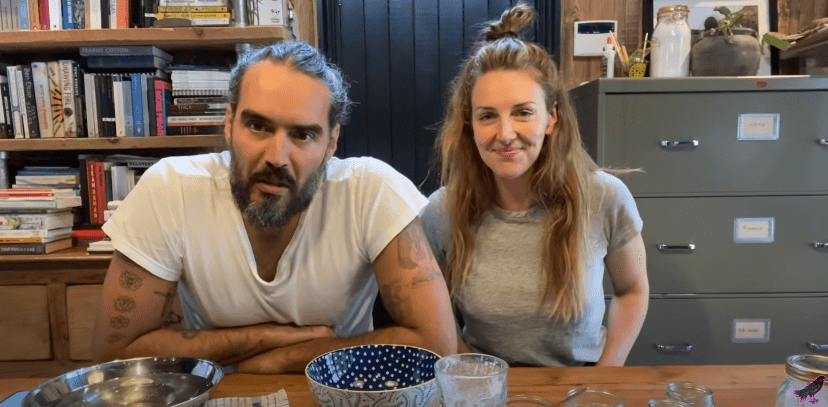 Laura Gallacher is 13 years junior to Russell Brand (Russell Brand/YouTube)