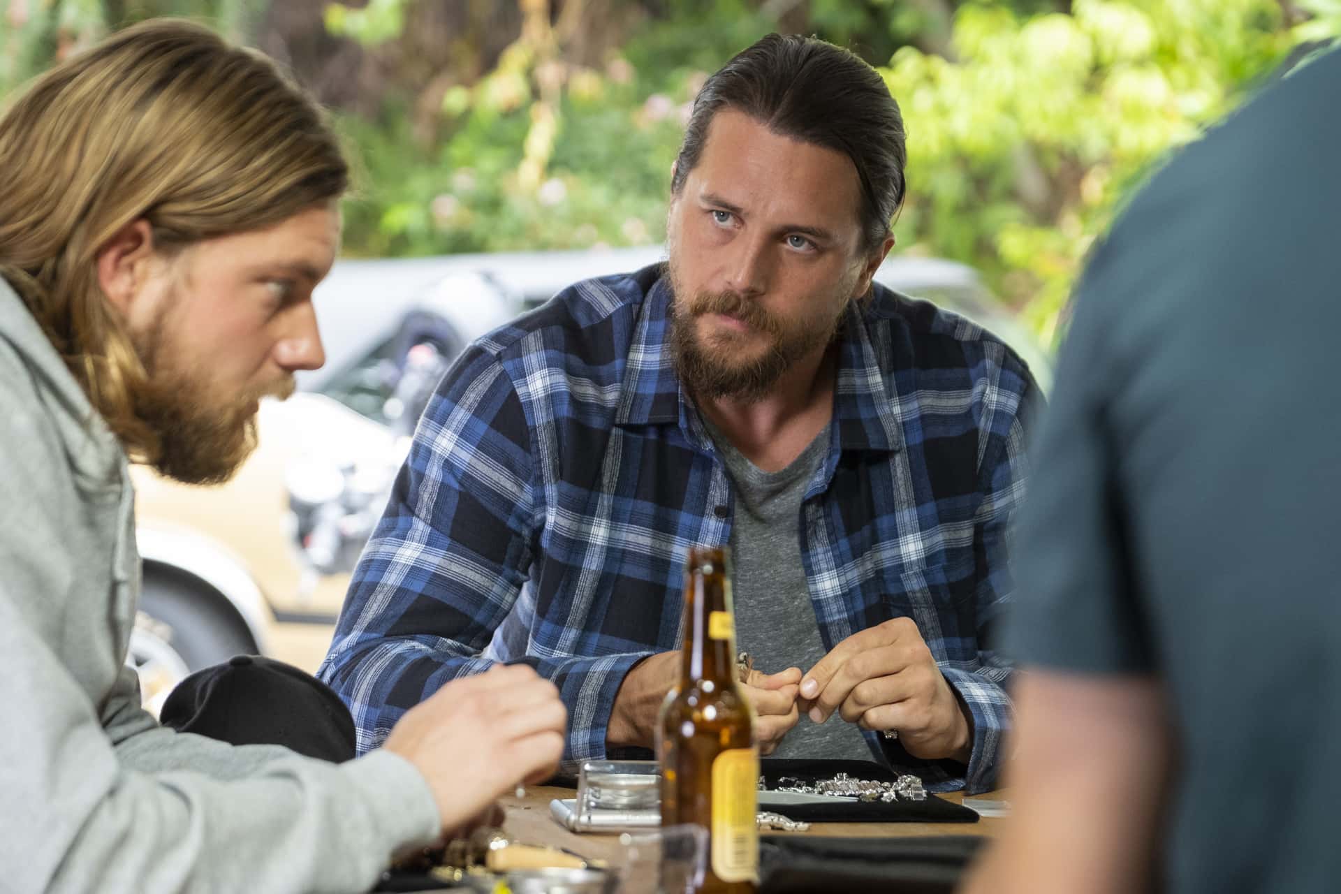 Jake Wear as Deran Cody and Ben Robson as Craig Cody in 'Animal Kingdom' Season 6 (TNT)