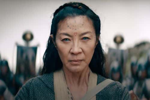Michelle Yeoh in a still from 'The Witcher: Blood Origin' (Netflix)
