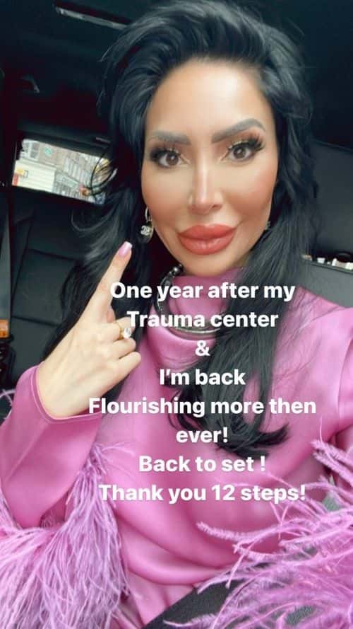Farrah Abraham after her lip makeover (Instagram/@farrahabraham)