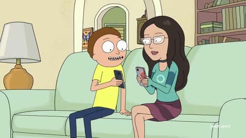 Morty and his unnamed love interest in the episode 'Vat of Acid' on 'Rick and Morty' (IMDB)