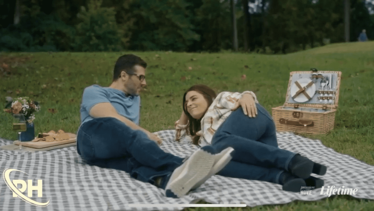 Lifetime thriller 'The Man With My Husband's Face' starring Koko Marshall as Katrina and Thomas Gipson as Heath (Lifetime)