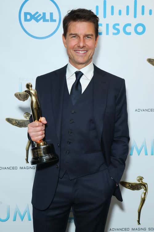 Tom Cruise with the Lumiere Award for Best Scene or Sequence for 
