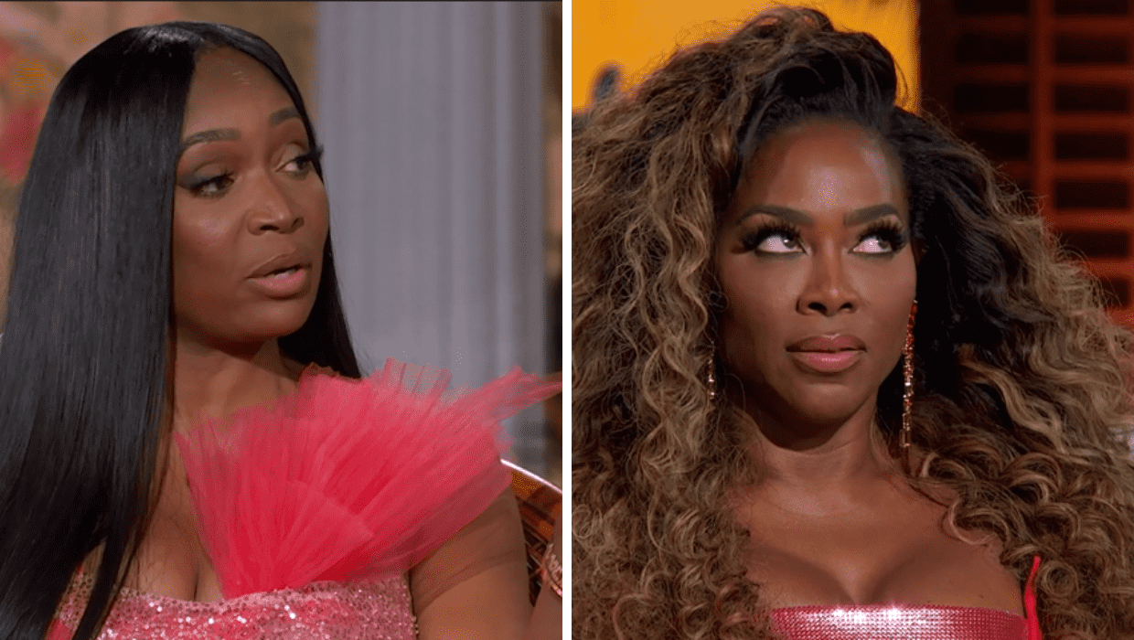 Marlo Hampton and Kenya Moore in 'The Real Housewives of Atlanta' Season14 Reunion Part 2 (BravoTV)