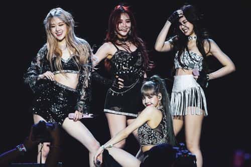 (EDITORS NOTE: Image has been processed using digital filters.)  Blackpink perform at Sahara Tent during the 2019 Coachella Valley Music And Arts Festival on April 19, 2019 in Indio, California.