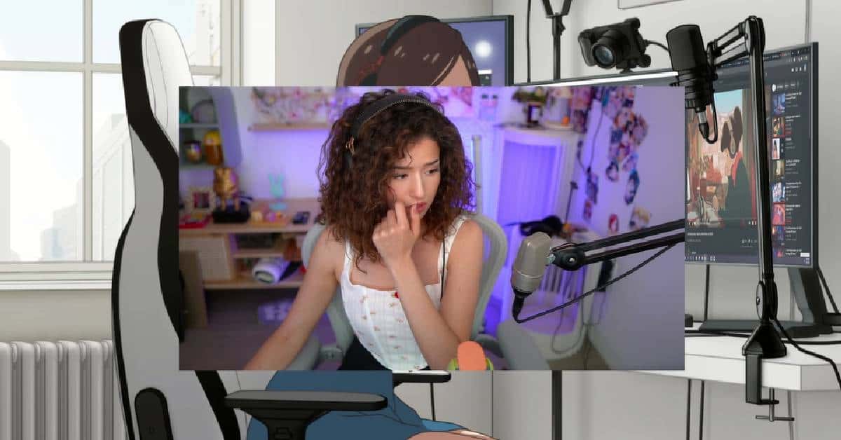 Pokimane looked confused (pokimane/ Twitch)