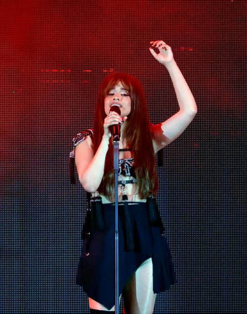 Camila Cabello performs onstage at the 2022 iHeartRadio Wango Tango at Dignity Health Sports Park on June 04, 2022 in Carson, California.