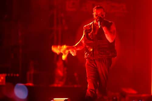 Drake performs during day two of Lollapalooza Chile 2023 on March 18, 2023 in Santiago, Chile.