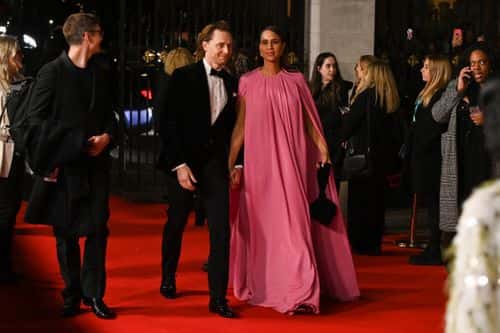 Tom Hiddleston and Zawe Ashton attend the EE British Academy Film Awards 2022 dinner at The Grosvenor House Hotel on March 13, 2022 in London, England.