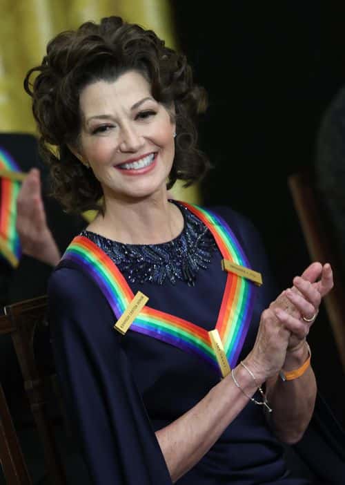 Singer-songwriter Amy Grant, one of the 2022 Kennedy Center honorees, attends a reception at the White House on December 04, 2022 in Washington, DC. This year's honorees include actor and filmmaker George Clooney; singer-songwriter Amy Grant; singer Gladys Knight; composer Tania León; and Irish rock band U2, comprised of band members Bono, The Edge, Adam Clayton, and Larry Mullen Jr. (Photo by Kevin Dietsch/Getty Images)