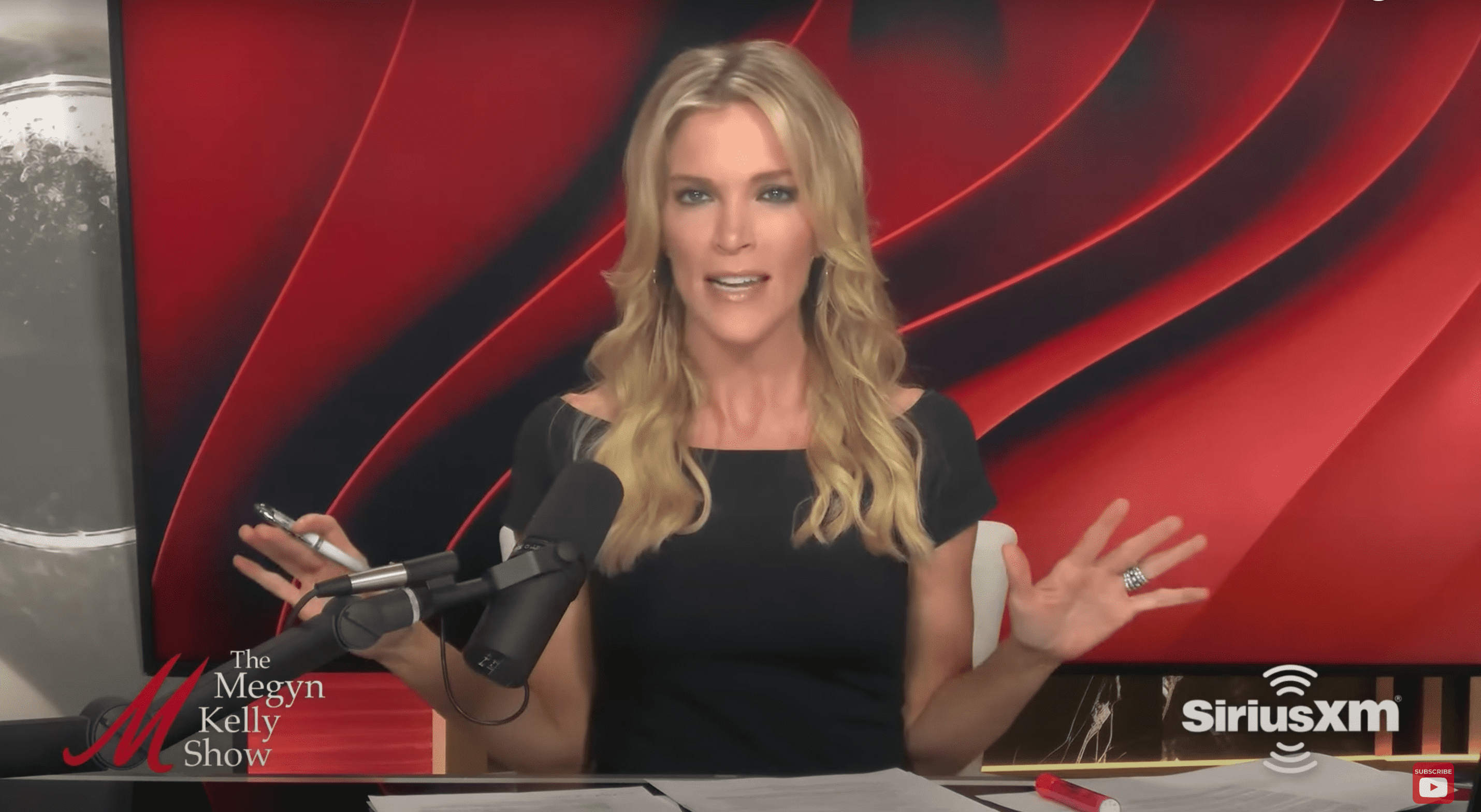 Megyn Kelly said she's tapped into her company's name 'Devil May Care' to bring out the 'Red' background (@MegynKelly/YouTube)