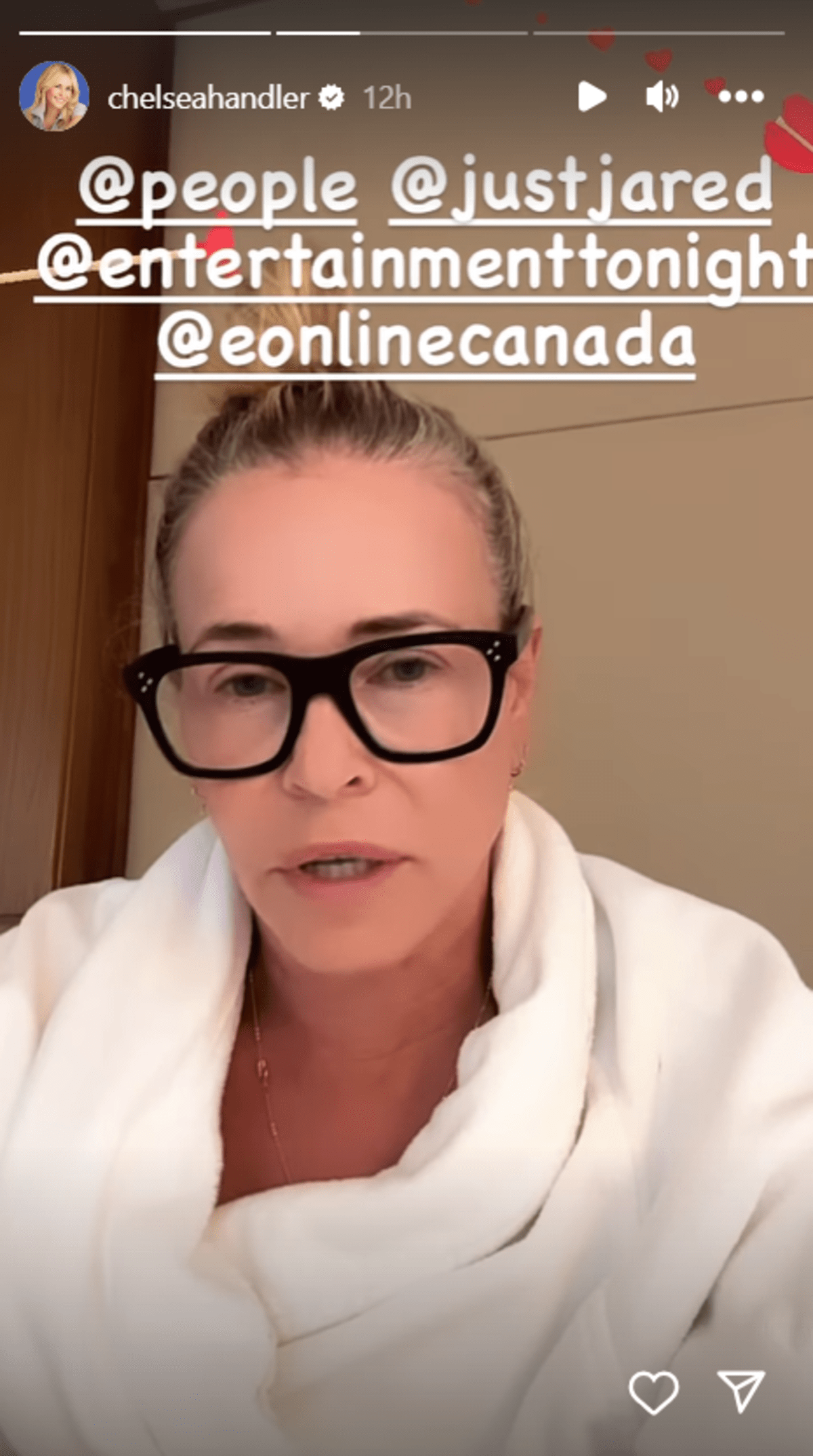 Chelsea Handler clarifies her new 'baby' rumors on her Instagram stories (@chelseahandler/Instagram)