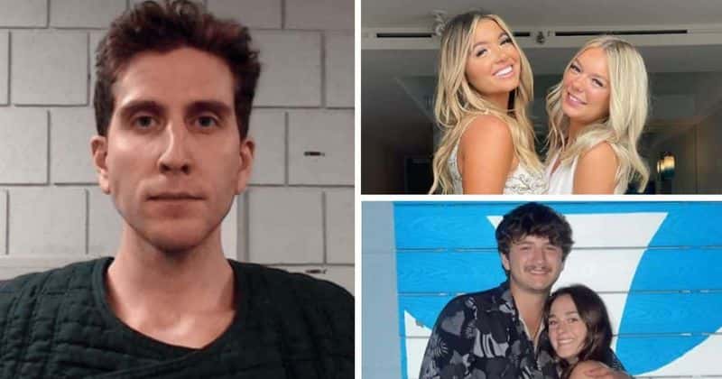 (Bryan Kohberger was linked to unidentified DNA evidence using genetic genealogy (Monroe County Correctional Facility, Instagram/@kayleegoncalves, @xanakernodle)