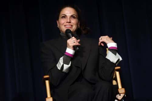 Lana Parrilla attends the SCRAP Feature Special Event at Harmony Gold on February 25, 2023 in Los Angeles, California.