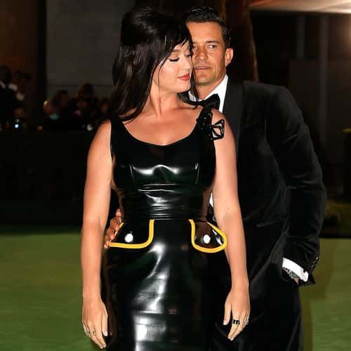 (EDITORS NOTE: Retransmission with alternate crop.) (L-R) Katy Perry and Orlando Bloom attend The Academy Museum of Motion Pictures Opening Gala at The Academy Museum of Motion Pictures on September 25, 2021 in Los Angeles, California.