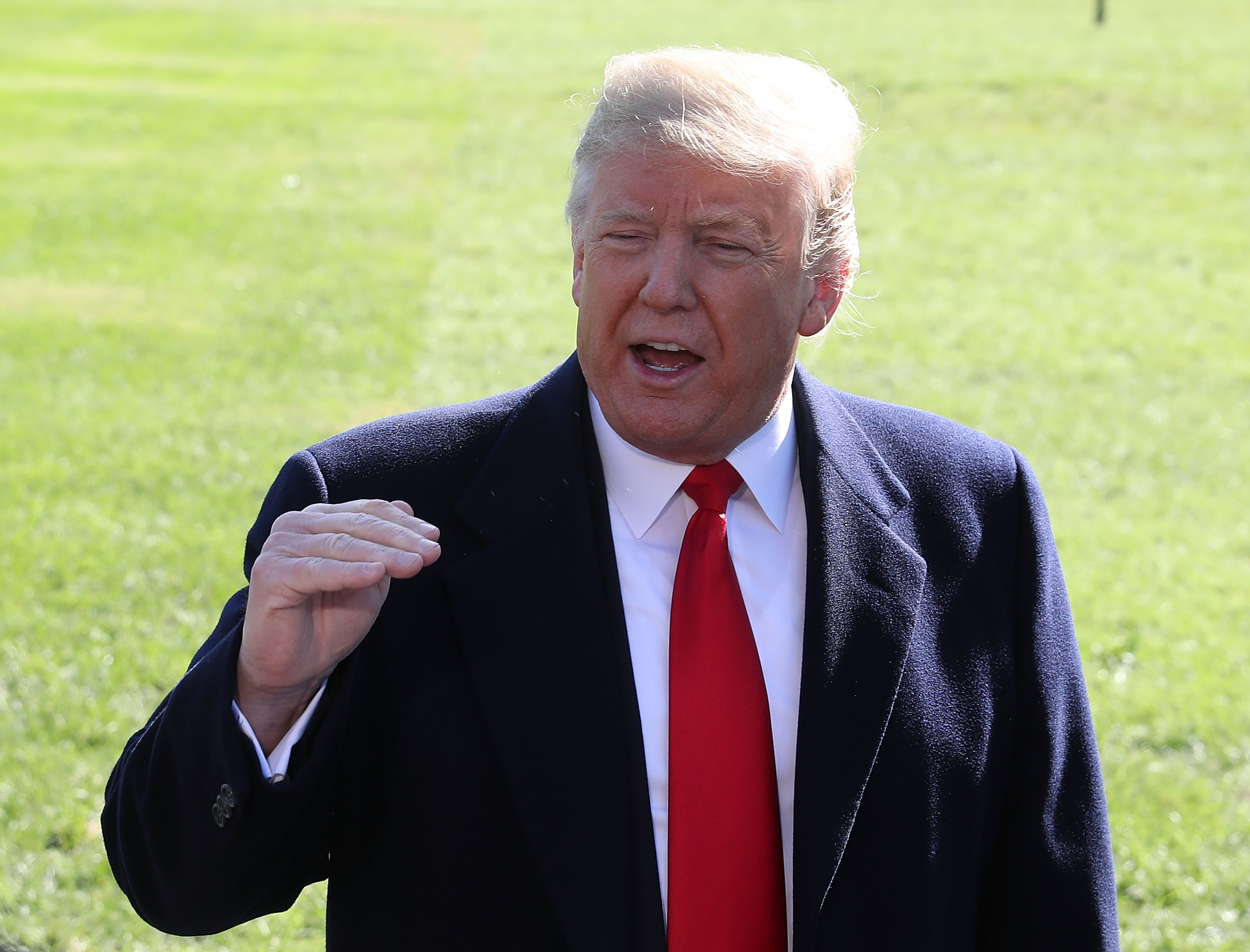 Trump launched an attack of his own against Obama (Source: Mark Wilson/Getty Images)