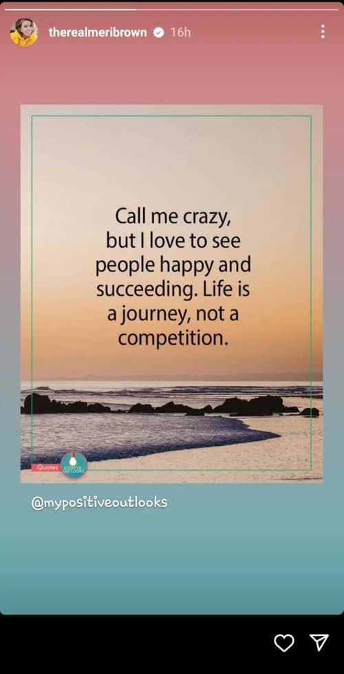 'Sister Wives' star Meri Brown seems to be indirectly commenting on Christine's new relationship (Instagram/@therealmeribrown)