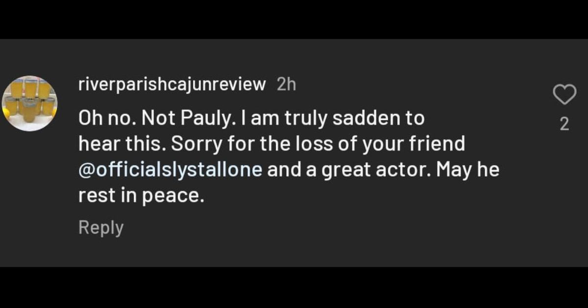 A sincere, ironic and special friend...this was Paulie for Rocky and we will never forget him! Today is a sad day, very...you're right Sly @officialslystallone Burt Young will be missed by the whole world! Rip