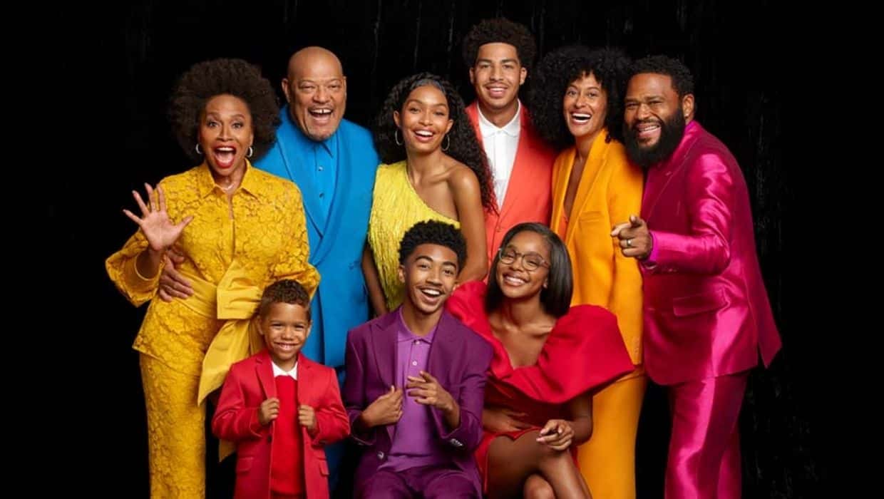 Laurence Fishburne, Anthony Anderson, Jenifer Lewis, Tracee Ellis Ross, Yara Shahidi, Marcus Scribner, Miles Brown, and Marsai Martin from 'Black-ish' (IMDb)