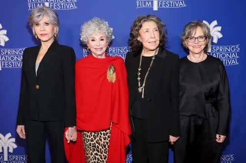(L-R) Jane Fonda, Rita Moreno, Lily Tomlin, and Sally Field attend the Premiere Screening of Paramount Pictures'
