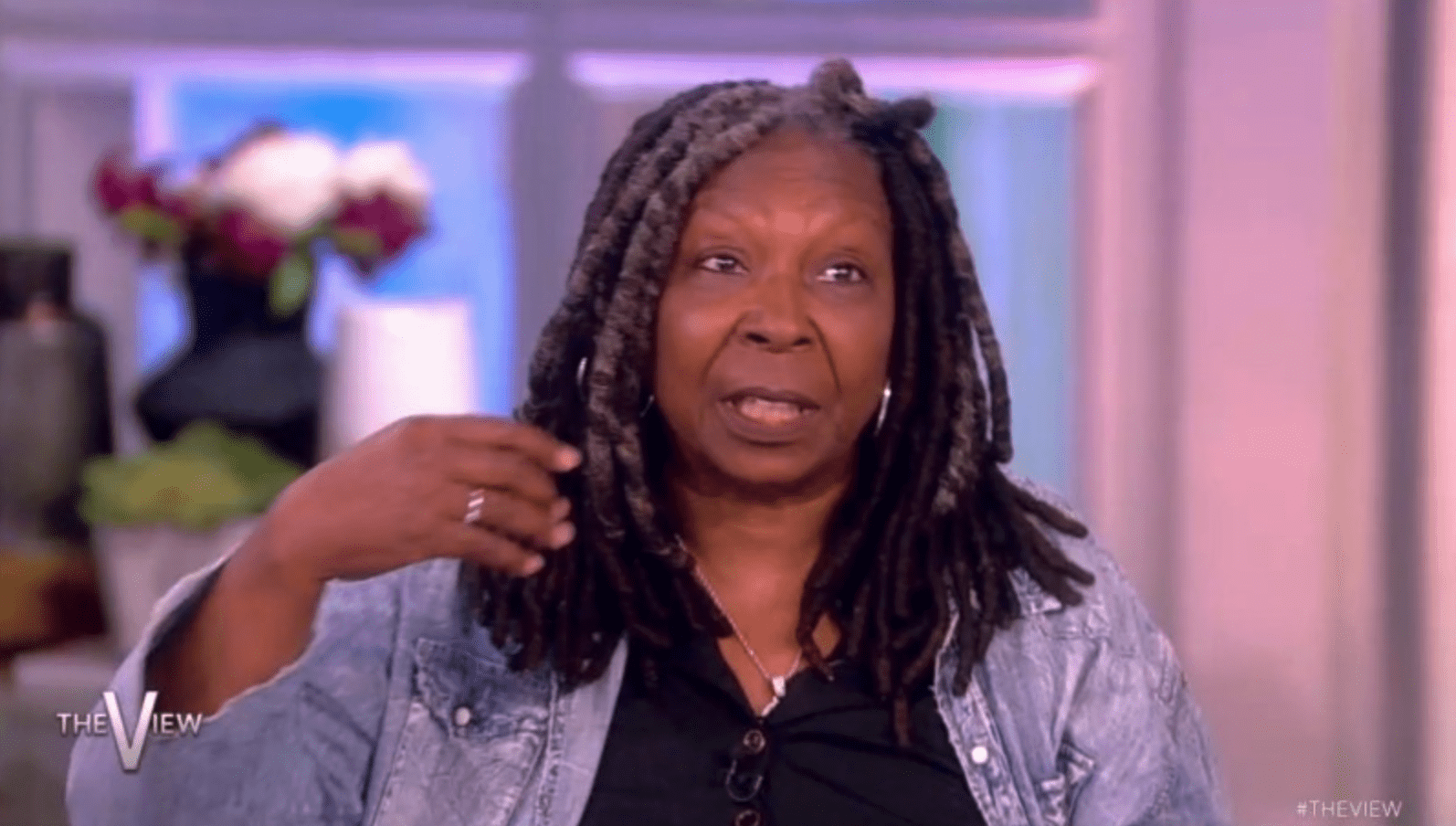 Whoopi Goldberg was furious after being interrupted midway in her 'pool sex' story (Hulu)