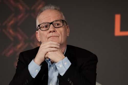 Cannes Film Festival director Thierry Fremaux attends the 76th Cannes Film Festival Official Selection Presentation At UGC Normandie on April 13, 2023 in Paris, France.